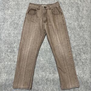 Riflessi Men's Relaxed Fit Straight Jeans‎ Size 32x32 Brown Medium Wash Denim